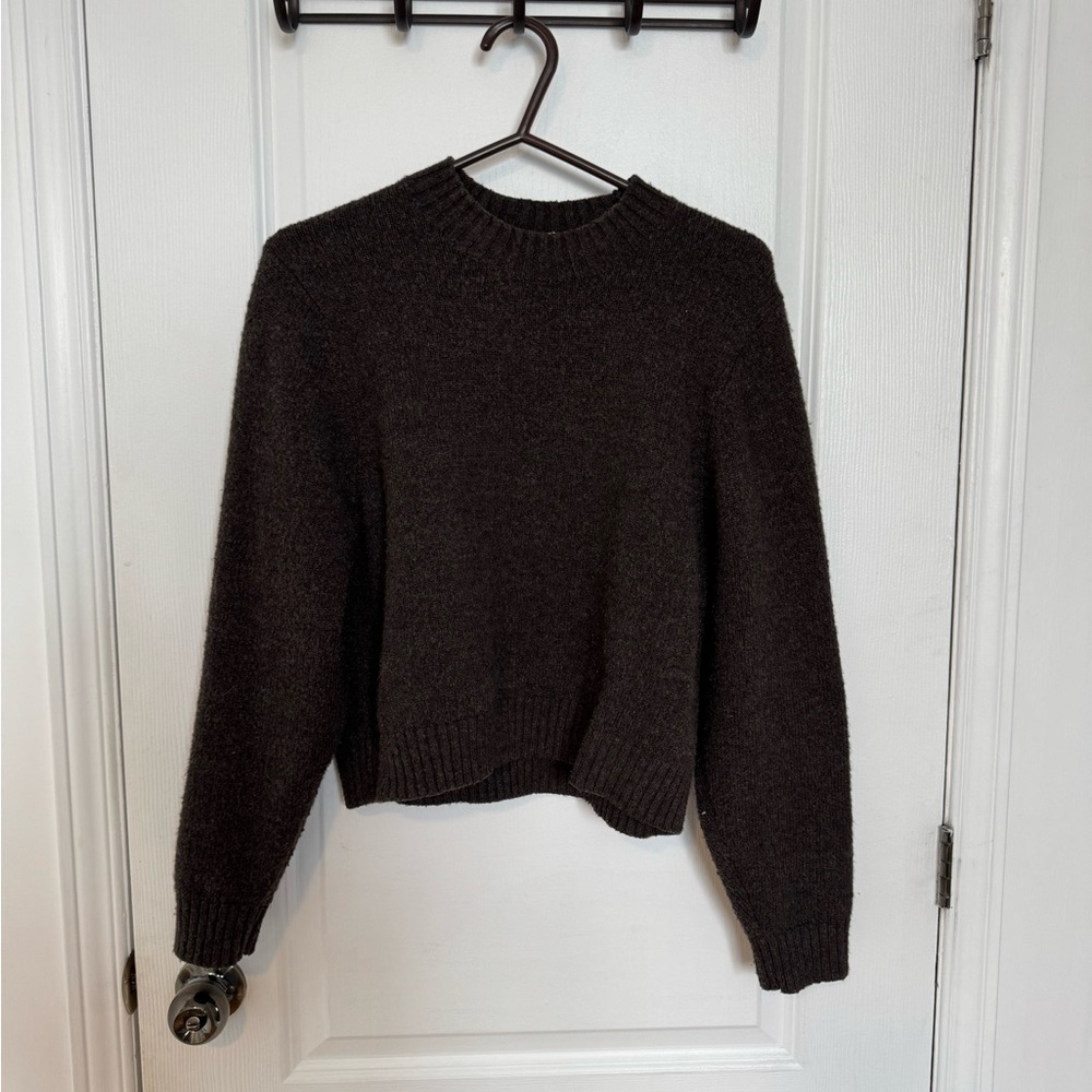 Simons Dark Brown Crew Neck Sweater